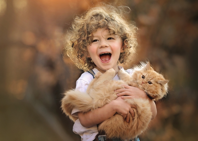 Boy-with-Kitten