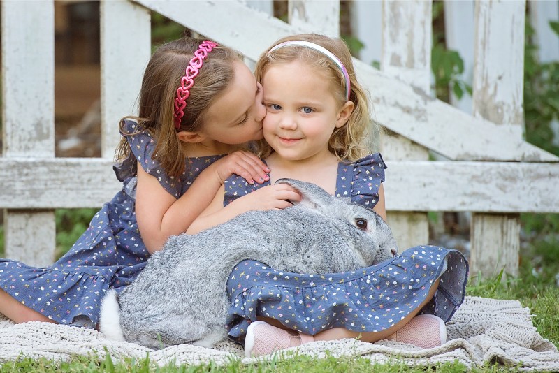 Girls-Bunny-Snuggles-Freckled-Flower-Photography