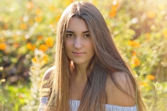 Senior-Portrait-Photography-Flower-Garden-Close-Up