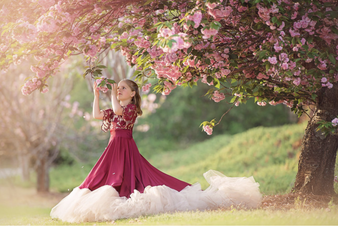 FLOWERING TREE SESSION SNEAK PEEK – CHILD PHOTOGRAPHY